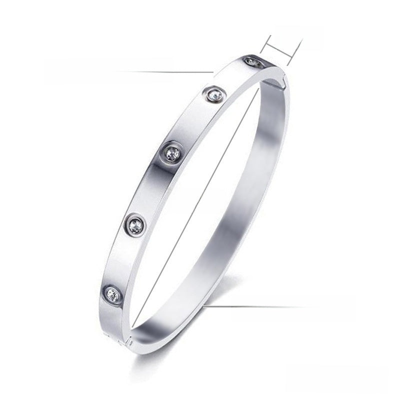 Bracelet with Zircon Decoration