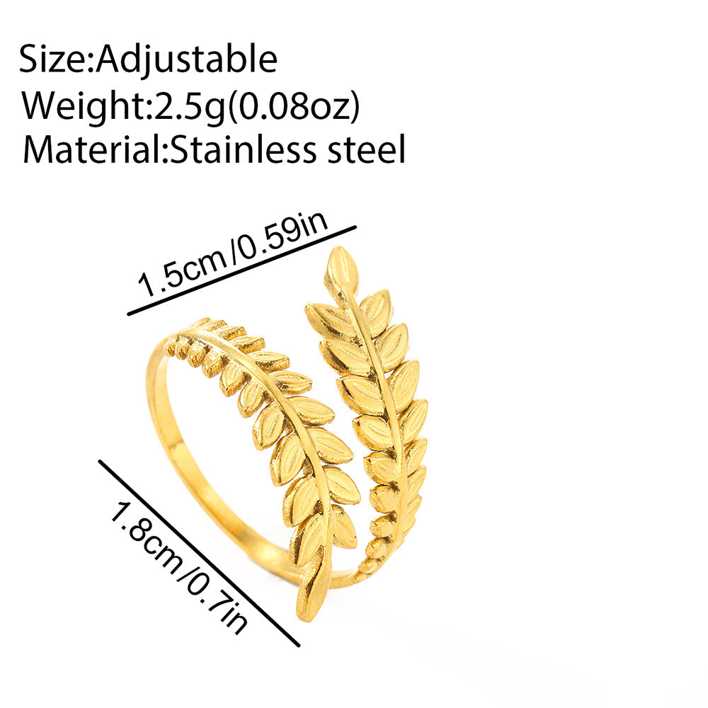 Stainless steel open ring