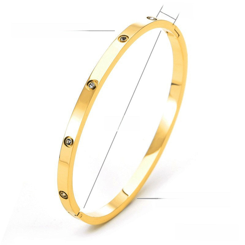 Bracelet with Zircon Decoration