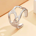 Baroque Adjustable Stainless Steel Ring
