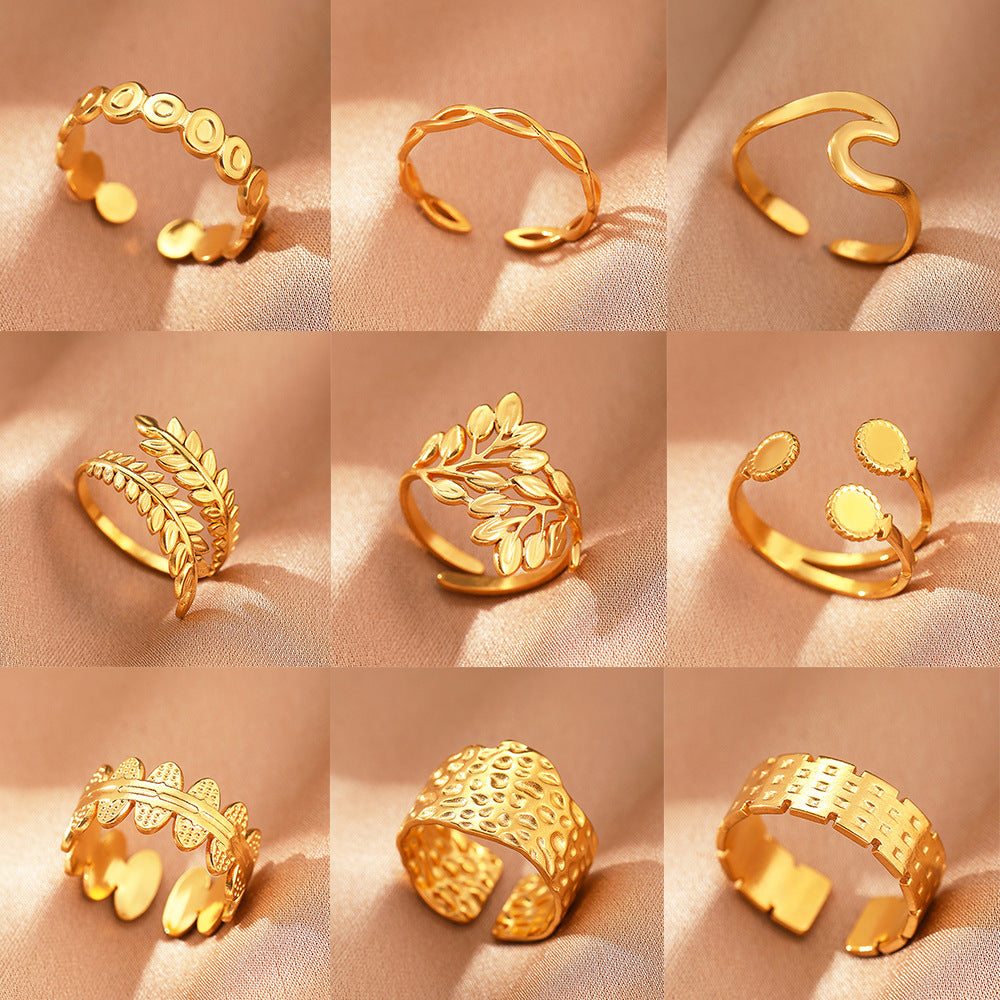 Stainless steel open ring