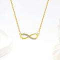 Clavicle Chain Bracelet Zircon 8-shaped Earrings Jewelry
