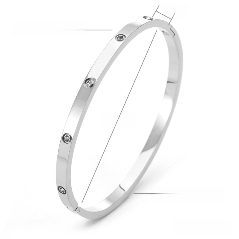 Bracelet with Zircon Decoration